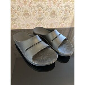 OOFOS OOahh Slide Sandal Black Recovery Men's‎ 8 Women's 10 EU 41